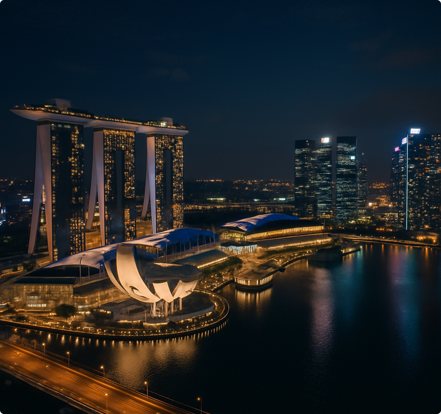 Singapore at night
