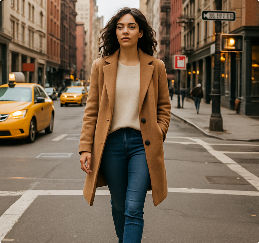 Women walking down the NYC street